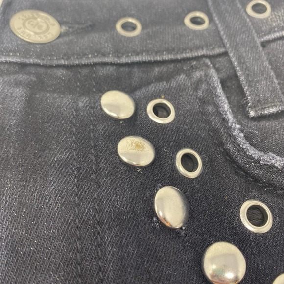 NWT Current/Elliott The 7-Pocket Studded Mini Skirt Size 25 - Picture 10 of 12
